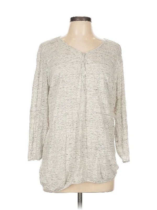 Stylish Yoga Tops for Training -Long Sleeve Henley