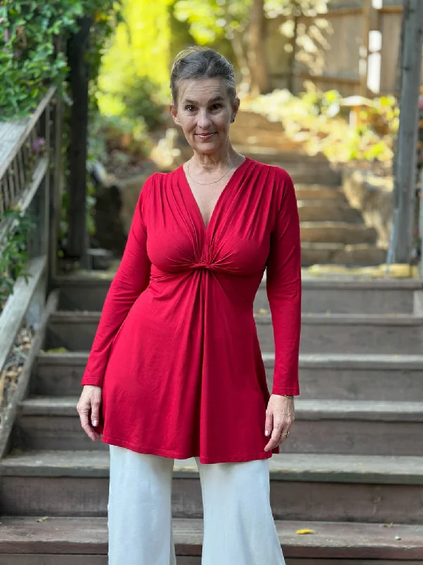 Yoga Tops with Breathable Fabric for Hot Weather -Long Sleeve Vita Tunic