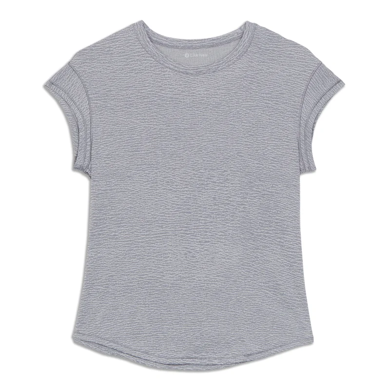 Stylish Yoga Tops for Yoga Classes -Lost In Pace Short Sleeve Shirt - Resale
