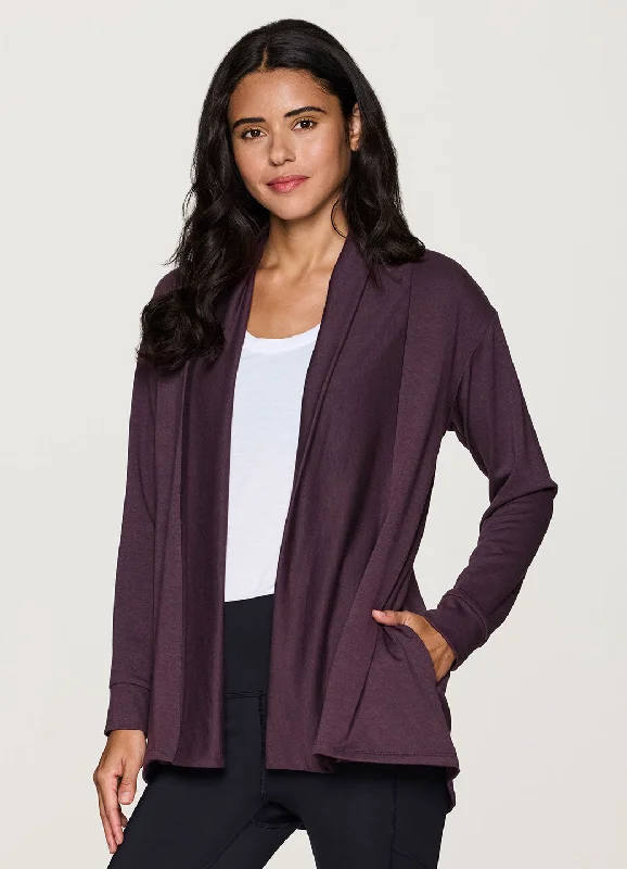 Comfortable Yoga Tops for Every Day Use -Lotus Open Cardigan
