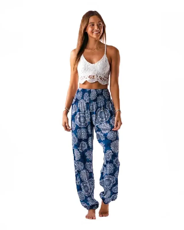Stretchable Yoga Pants -Crater Lake Harem Pants