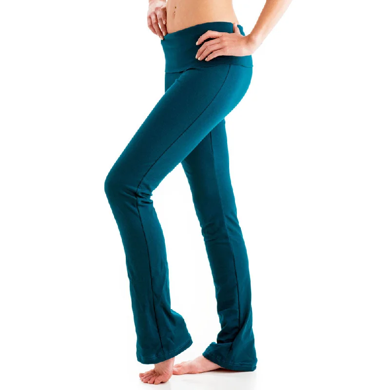 Breathable Stretch Yoga Pants -Love Body Smoothing Leggings for Yoga - Dark Teal