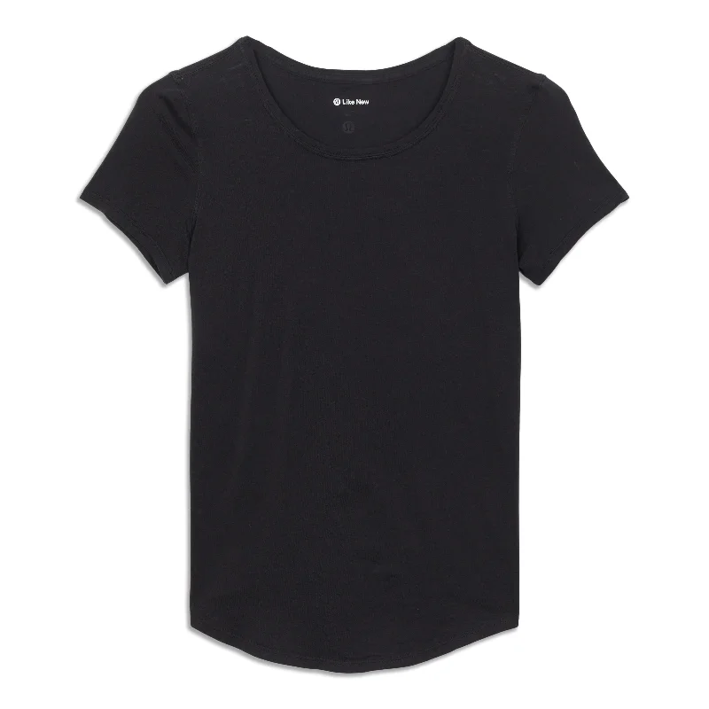 Yoga Tops for Comfortable Movement -Love Crew Short Sleeve T-Shirt - Resale