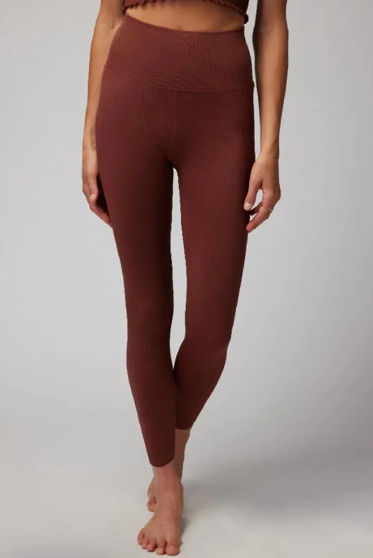 Yoga Shorts for High-Impact Training -Love Sculpt Legging In Burgundy