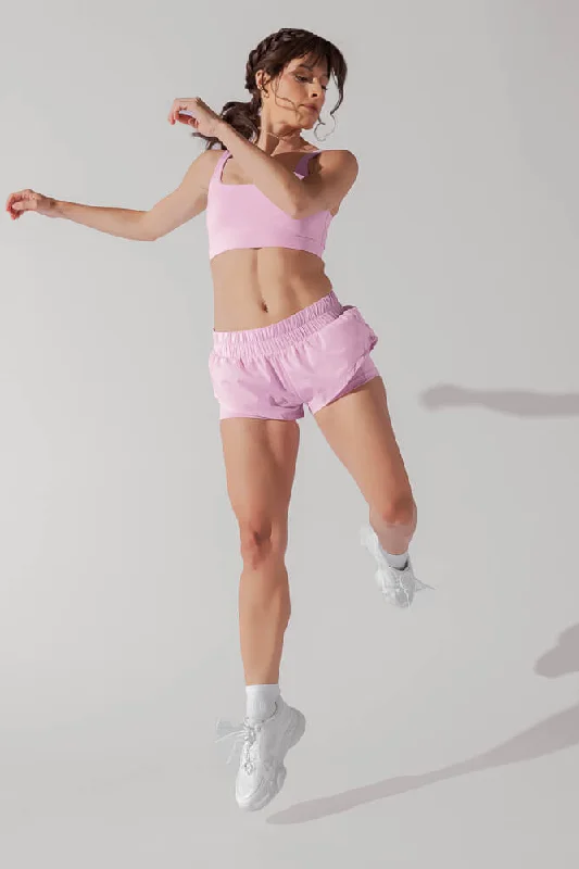 Yoga Shorts for Active Lifestyles -Low Rise Supershort™ - Bubblegum