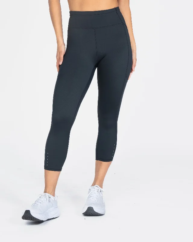 Yoga Pants for Strength and Flexibility -Lux Ultra Capris - Black