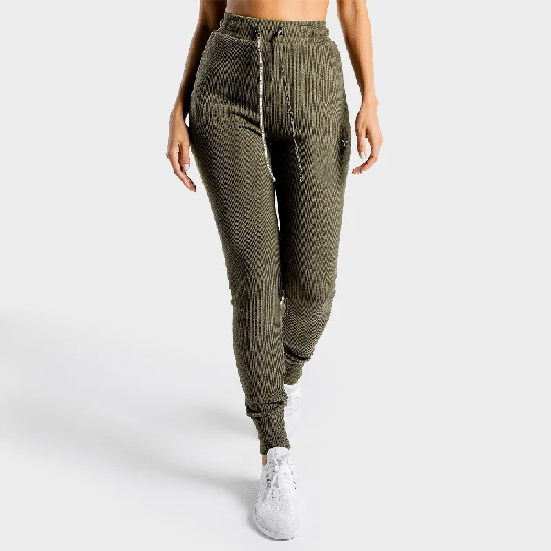 Yoga Pants for Outdoor Workouts -Luxe Joggers - Olive