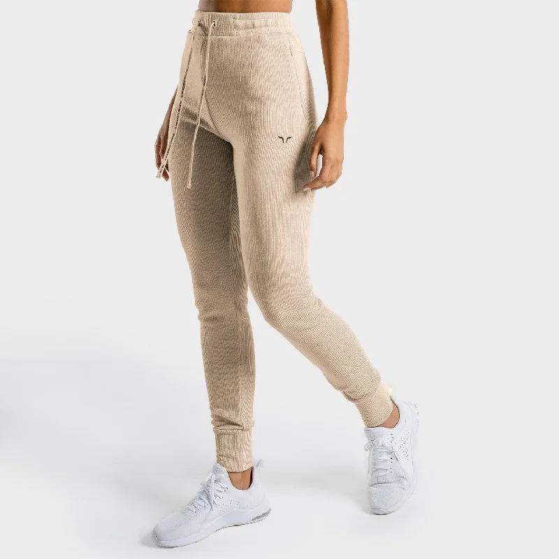 Soft Fit Yoga Pants -Luxe Joggers - Stone