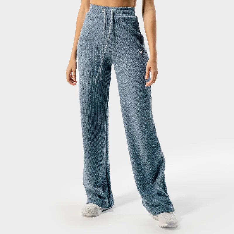 High-Waisted Yoga Pants for Better Posture -Luxe Wide Leg Pants - Baby Blue