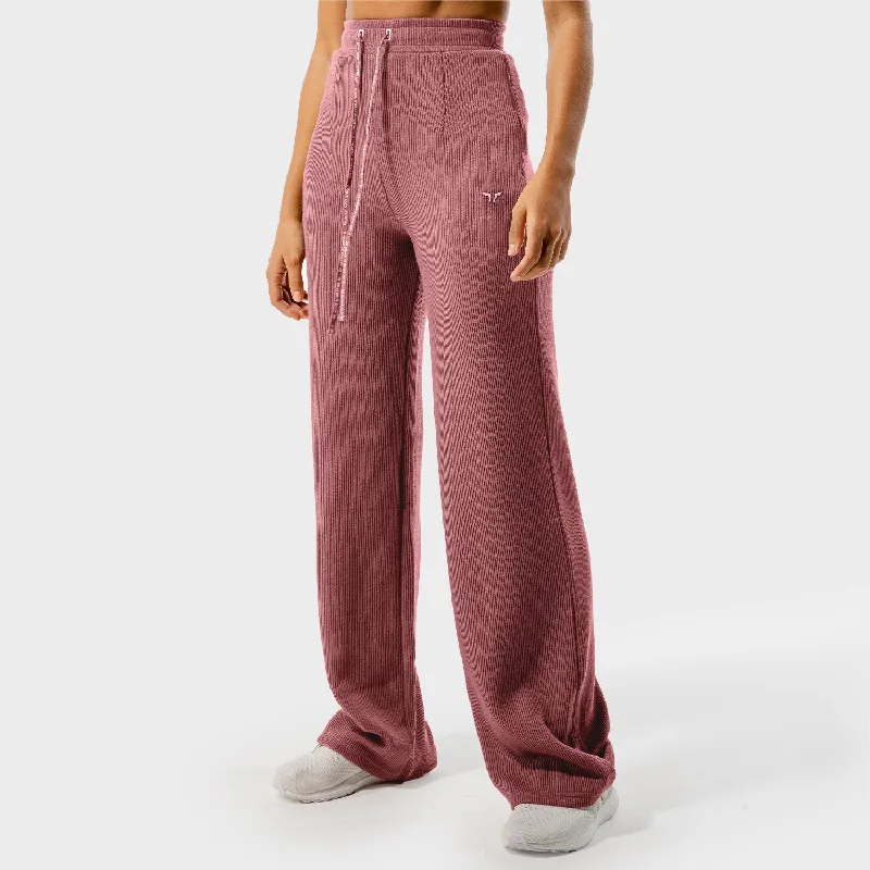 Yoga Pants for Strength and Flexibility -Luxe Wide Leg Pants - Baby Pink