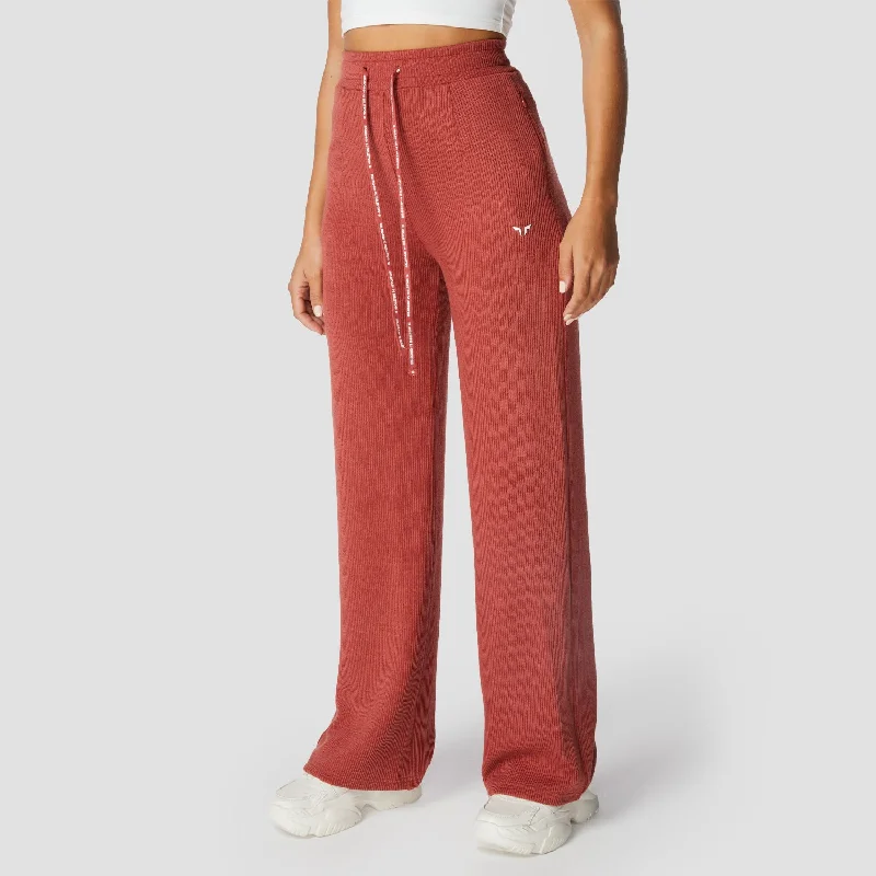 Comfortable Yoga Pants for Flexibility -Luxe Wide Leg Pants - Rose