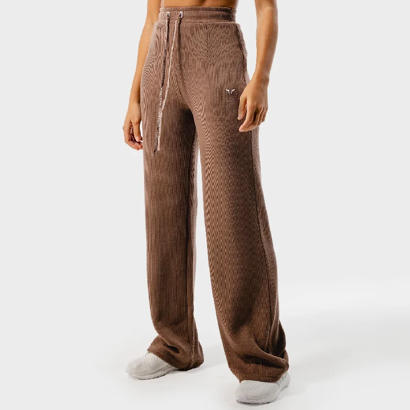 Yoga Pants for Daily Movement -Luxe Wide Leg Pants - Taupe