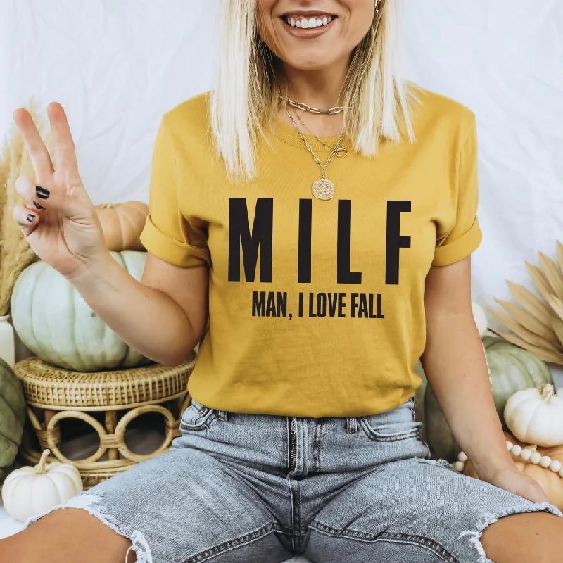 Yoga Tops for Active Lifestyles -MILF • Mustard Tee