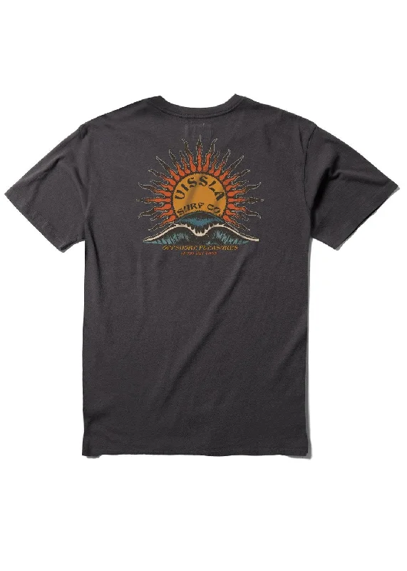 Yoga Tops for Flexibility and Strength Training -Solar Swells Ss Pkt Tee