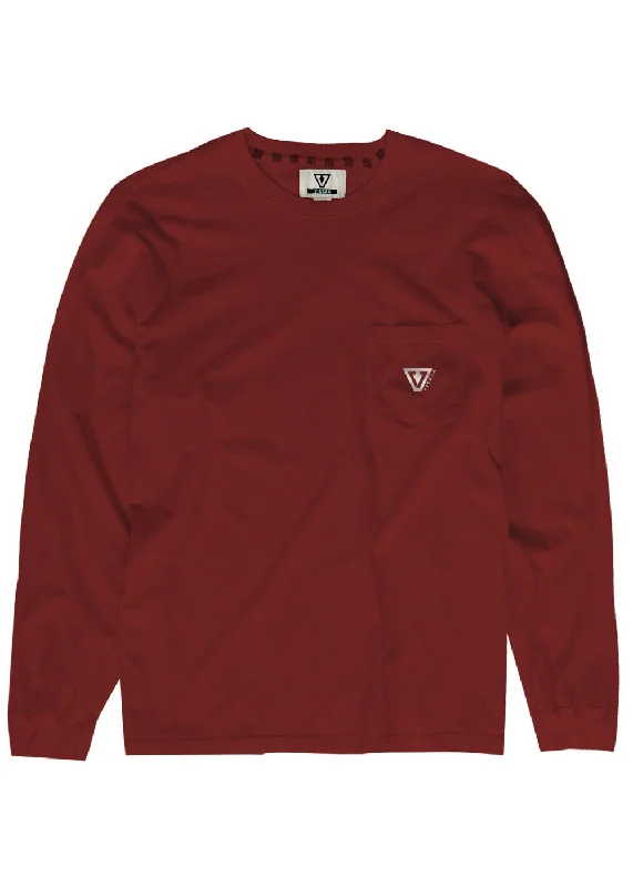 Comfortable Yoga Tops for Hot Yoga -Established Premium Ls Pkt Tee