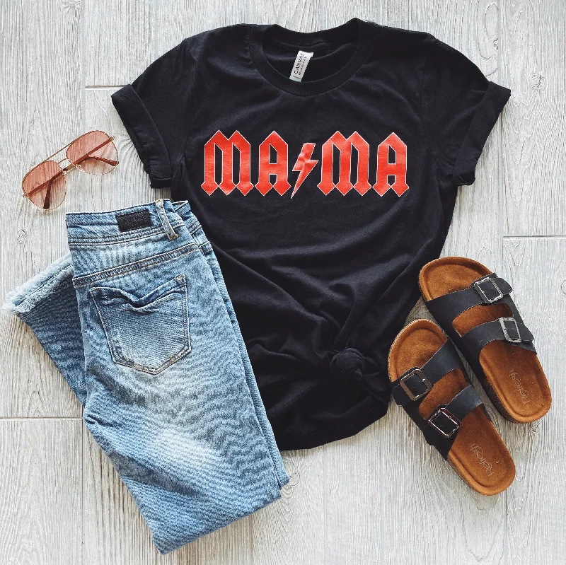 Yoga Tops with Customizable Fit for Every Body -MA⚡︎MA Rocker • Tee