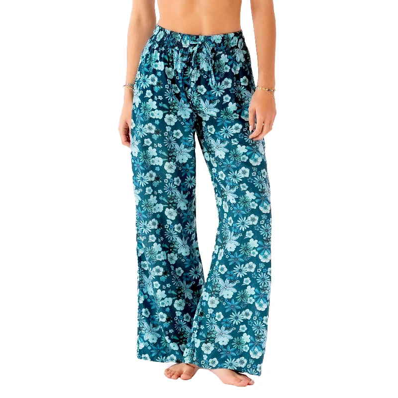 Yoga Pants with Moisture-Wicking Fabric -Malibu Wide Leg Drawstring Pants