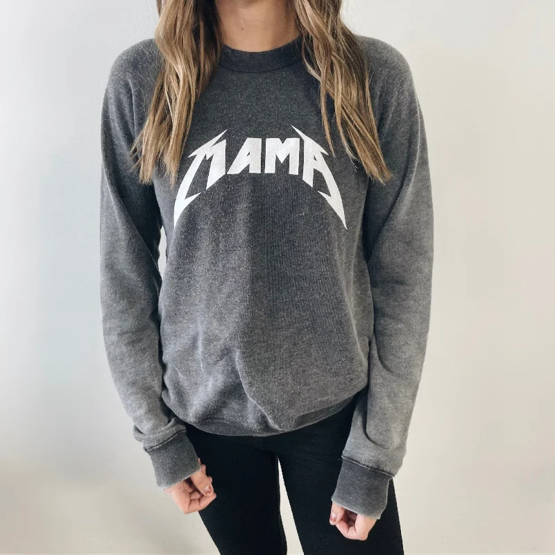 Yoga Tops for Yoga and Pilates Workouts -Metallica Mama • Acid Wash Pullover
