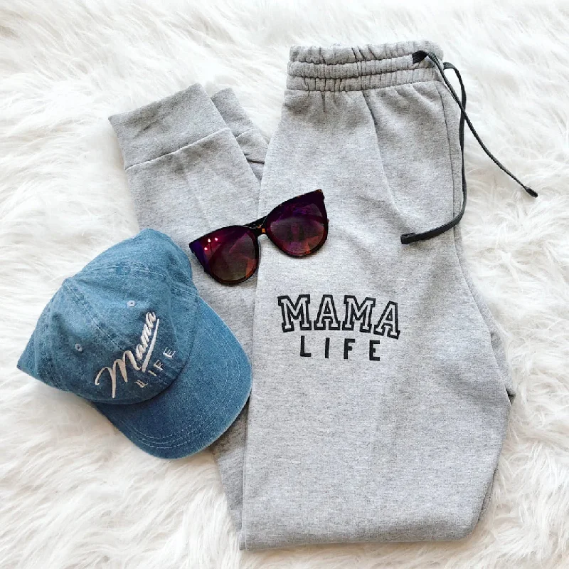 Yoga Pants for Quick Poses -Mama Life Joggers • gray