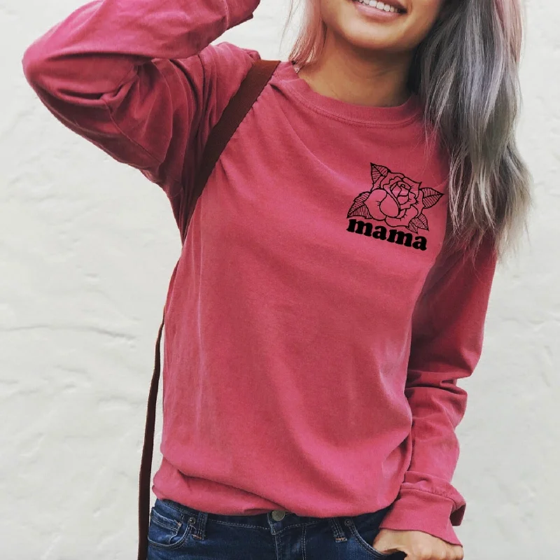 Comfortable Yoga Tops for High-Intensity Workouts -Mama Rose • Long sleeve
