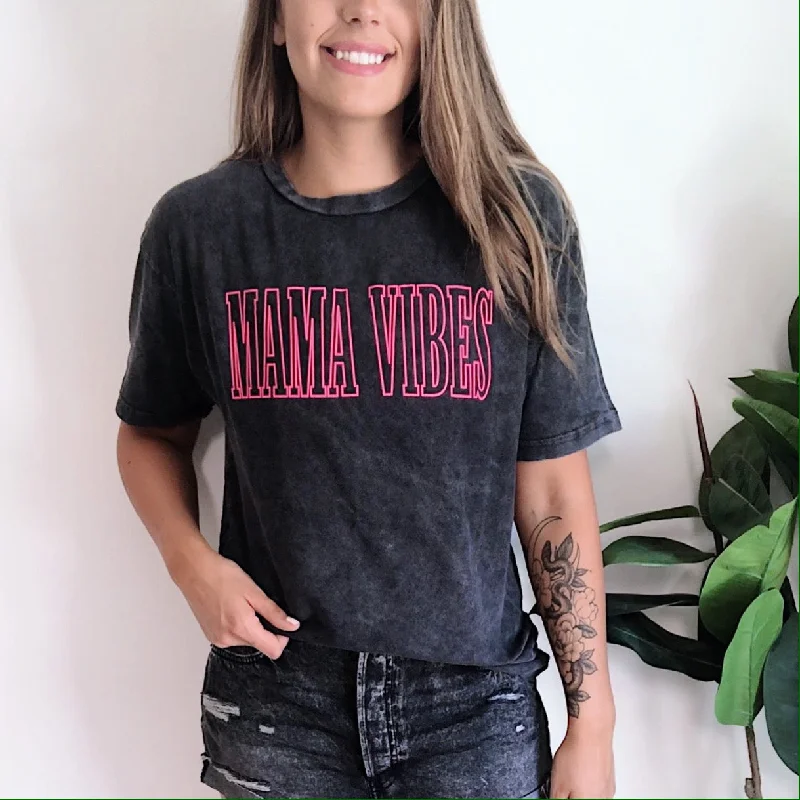 Long Sleeve Yoga Tops for Extra Coverage -MAMA VIBES • Rocker Tee