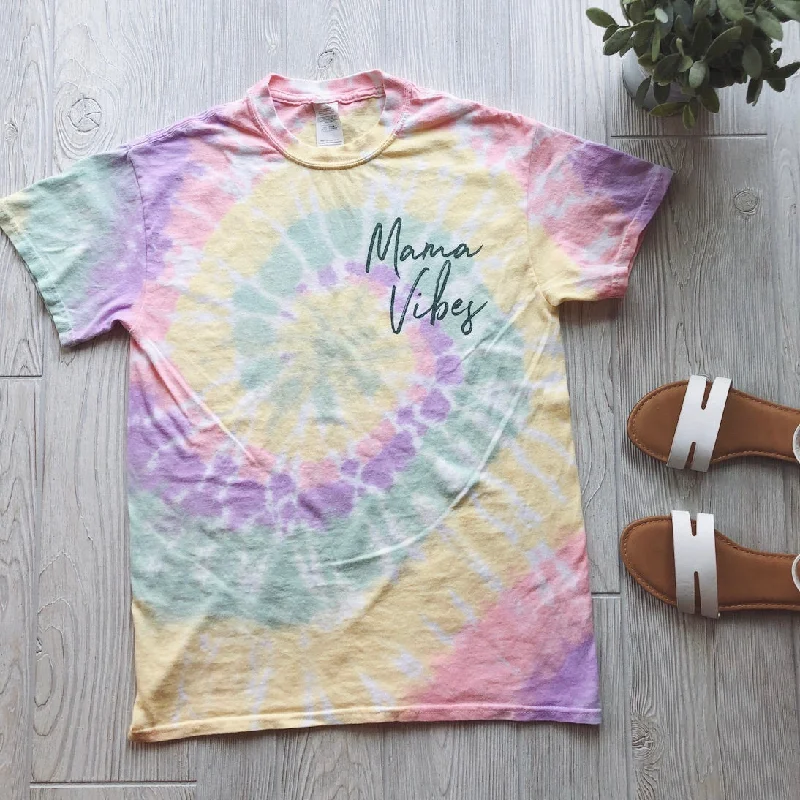 Yoga Tops for Comfortable Movement -Mama Vibes • Pastel Tie-Dye