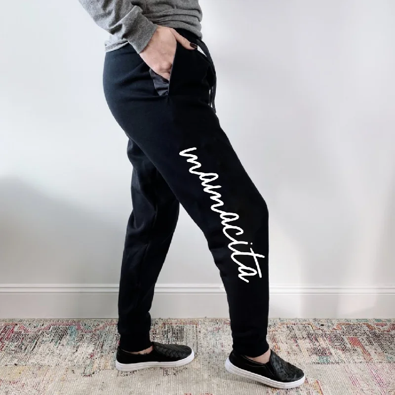 Yoga Pants for Flexibility and Strength Training -Mamacita Joggers • black