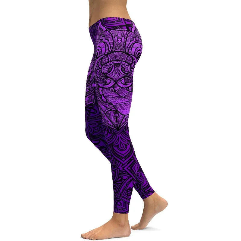 Premium Yoga Pants for Women -Mandala Pitbull Leggings