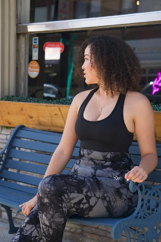 Yoga Pants for Hot Yoga Sessions -Marbelle Black Leggings