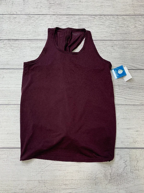 Compression Yoga Tops for Women -Maroon Athletic Tank Top Athleta, Size S