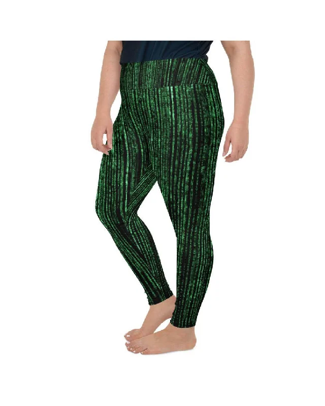 Yoga Pants for Total Comfort -Matrix Inspired Plus Size Leggings