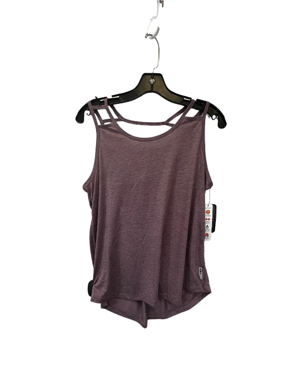 Yoga Tops for Flexibility and Strength Training -Mauve Athletic Tank Top Rbx, Size M