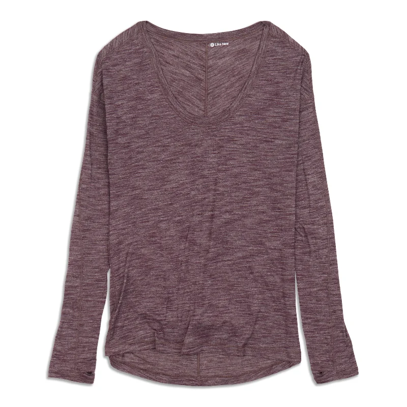 Yoga Tops for Everyday Yoga -Meant To Move Long Sleeve Shirt - Resale