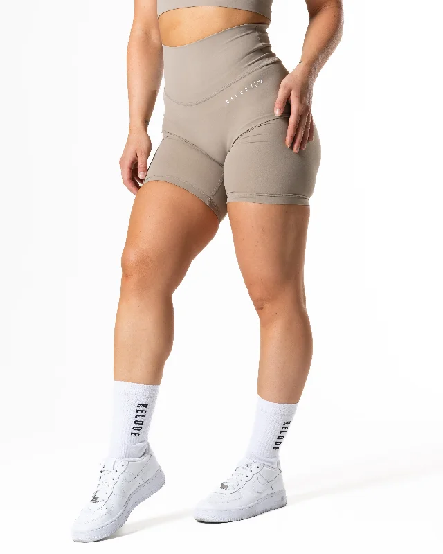 Yoga Shorts for Outdoor Workouts -Mercy Shorts - Beige