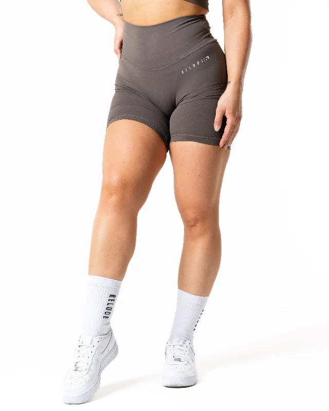 Yoga Shorts for Active Women -Mercy Shorts - Brown
