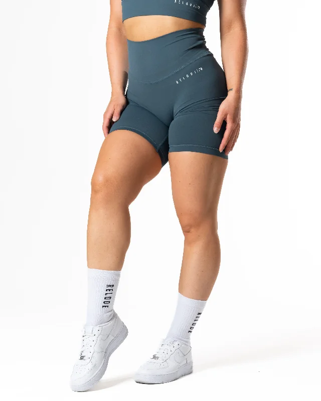 Yoga Shorts for Deep Stretch and Recovery -Mercy Shorts - Teal Green