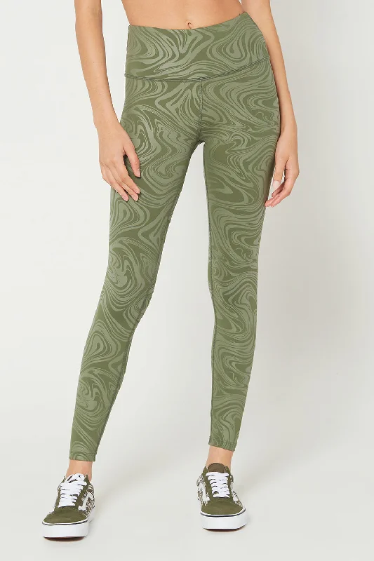 Soft Yoga Pants for Chilling -Metal and Marbled Leggings