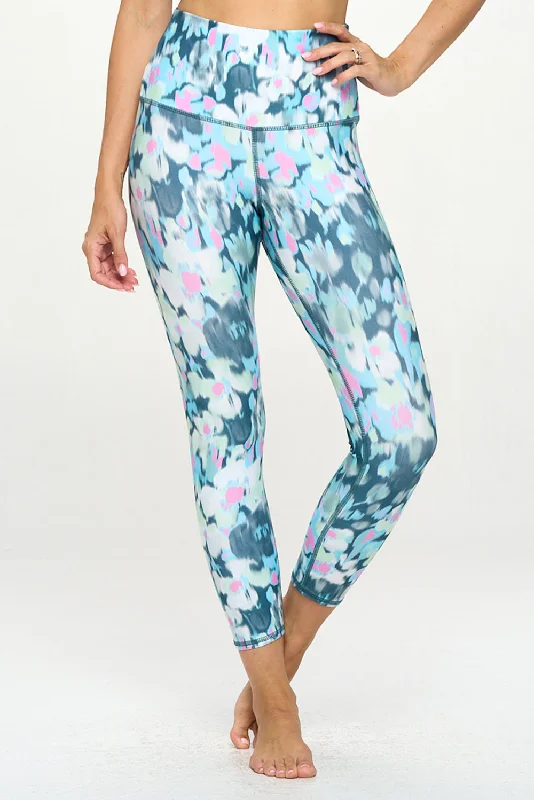 Soft Yoga Pants for Low-Impact Workouts -Mia - Abstract Paint - 7/8 Legging (High-Waist) - LIMITED EDITION Soft Yoga Pants for Low-Impact Workouts -Mia - Abstract Paint - 7/8 Legging (High-Waist) - LIMITED EDITION