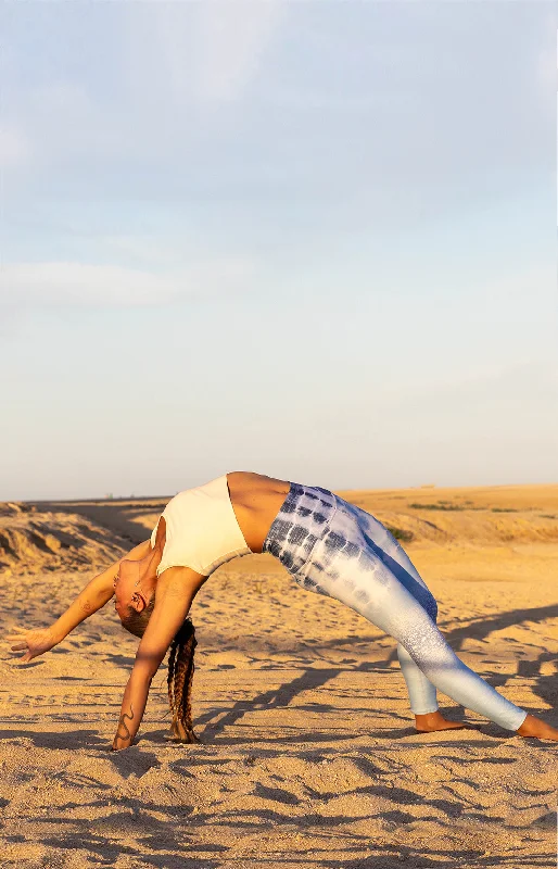 Women's High-Waisted Yoga Pants -Mia - Shibori Tie Dye - 7/8 Legging (High-Waist) - LIMITED EDITION Women's High-Waisted Yoga Pants -Mia - Shibori Tie Dye - 7/8 Legging (High-Waist) - LIMITED EDITION