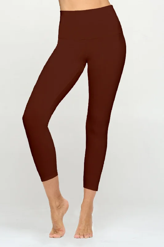 Soft, High-Waisted Yoga Pants for Comfort -Mia - Coffee - 7/8 Legging (High-Waist) - LIMITED EDITION Soft, High-Waisted Yoga Pants for Comfort -Mia - Coffee - 7/8 Legging (High-Waist) - LIMITED EDITION