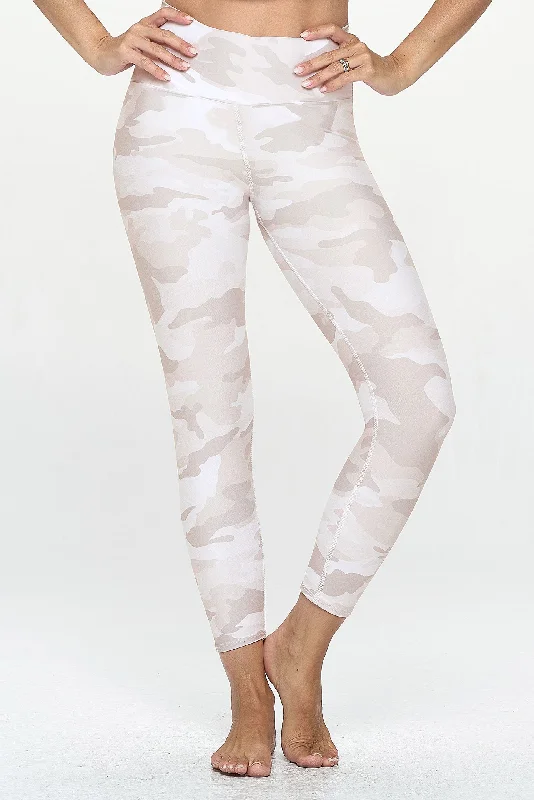 Stylish Yoga Pants for Intense Flexibility -Mia - Tonal Camo - 7/8 Legging (High-Waist) - LIMITED EDITION