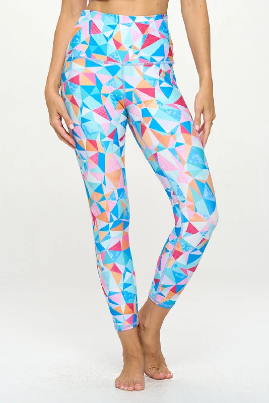 Seamless Yoga Pants -Mia -  Kaleidoscope - 7/8 Legging (High-Waist) - LIMITED EDITION
