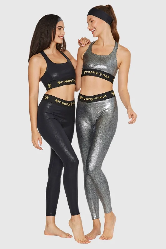 High-Waisted Compression Yoga Pants for Women -Micro Dot Leggings