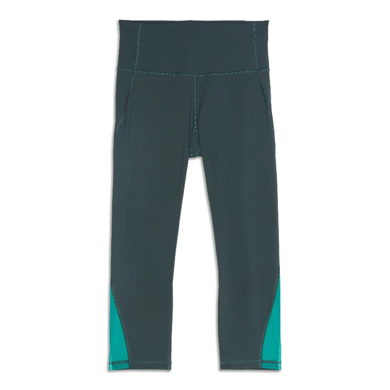 Soft and Flexible Yoga Pants for Poses -Mix And Mesh Crop - Resale