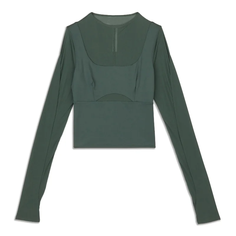 Yoga Tops for Strength and Stretching -Mixed Long-Sleeve Shirt - Resale
