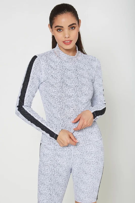 Women's Yoga Tops for Power and Strength -Mock Neck Crop Top