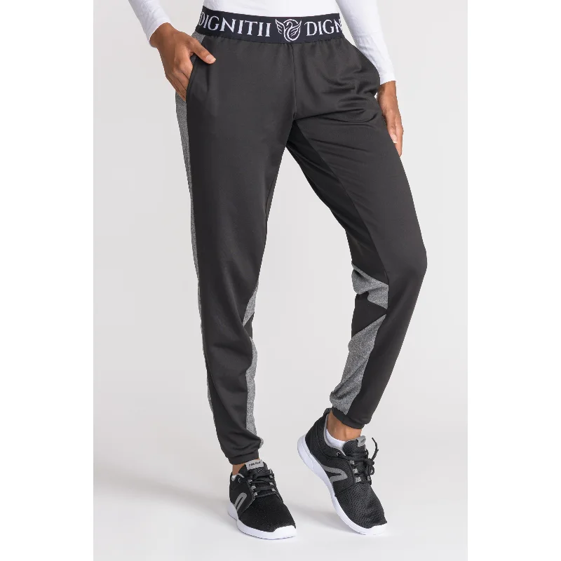 Eco-Friendly Yoga Pants -Tech Loose Leggings - Black & Grey Mesh