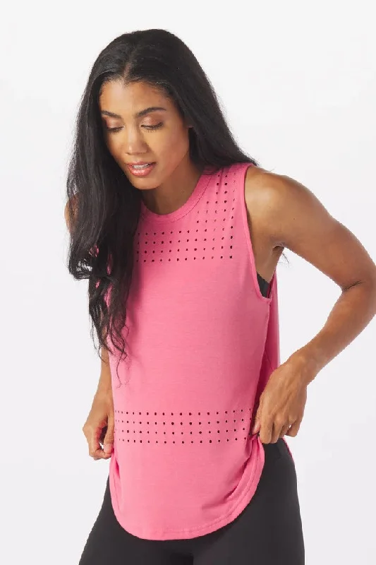 Yoga Shorts for Easy Posture and Stretch -Mood Tank - Sorbet