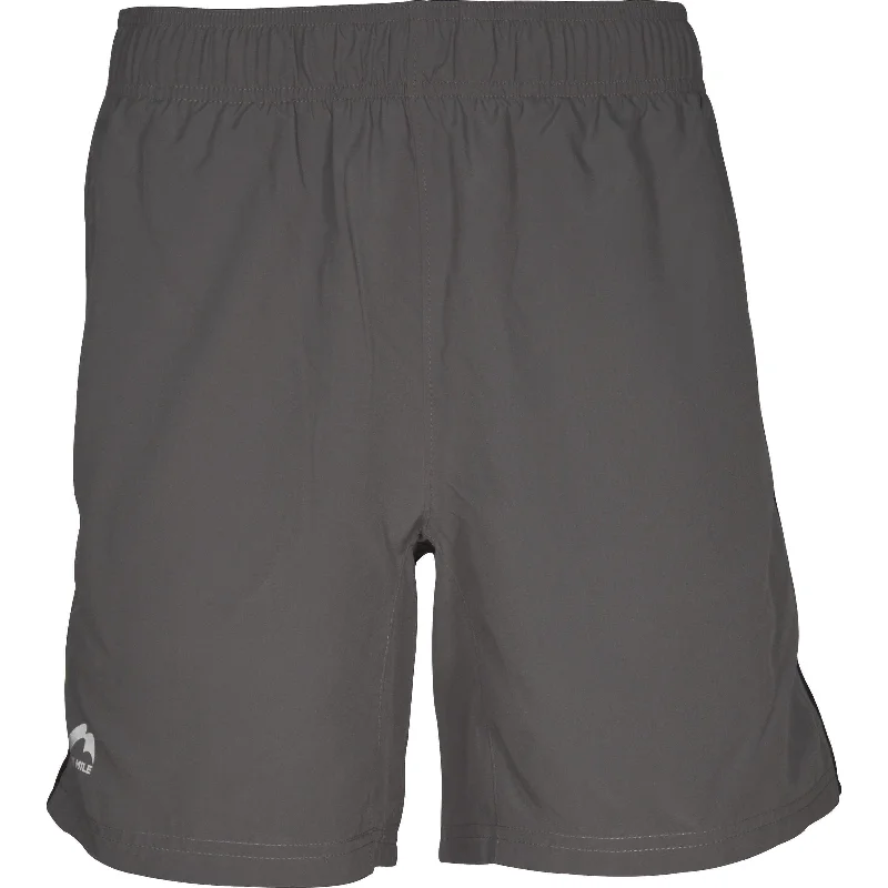 Flexible Yoga Shorts for Movement -More Mile Action 7 Inch Mens Running Shorts - Grey