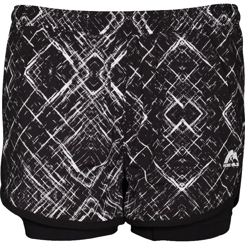 High-Waisted Yoga Shorts for Comfort -More Mile Conquer 2 in 1 Womens Running Shorts - Black High-Waisted Yoga Shorts for Comfort -More Mile Conquer 2 in 1 Womens Running Shorts - Black